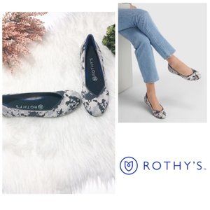 Rothy's The Point Ash Grey Camo 8.5